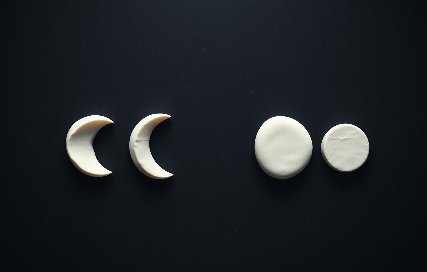 Moon-phase arrangement of white pebbles on charcoal - recurrence and management of herpes.
